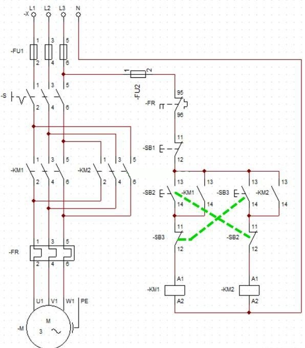 電工證報考條件-三相交流電動機正反轉(zhuǎn)互鎖電路的分析